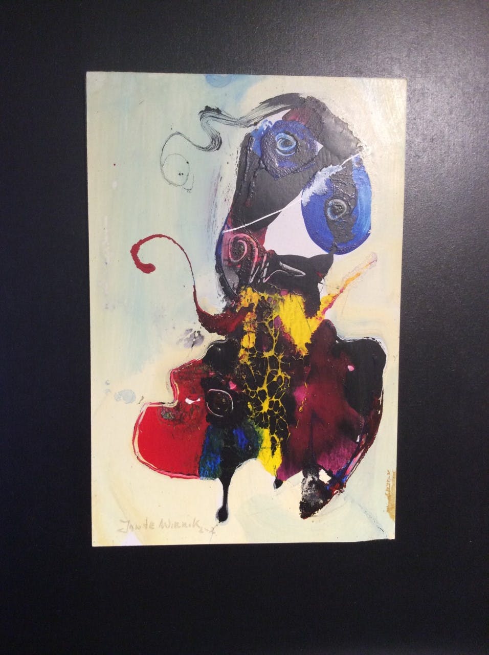 Jan te Wierik - Schitterend werkje op paneel in originele lijst kopen? Bied vanaf 450!