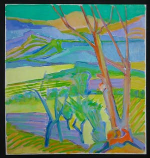 Joe Wols - Acryl op papier, Landschap III kopen? Bied vanaf 1!