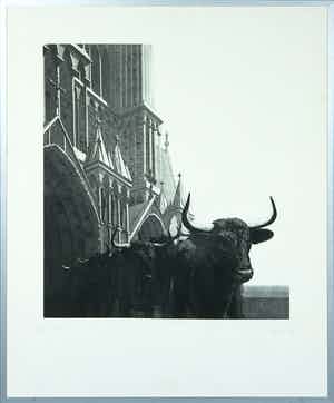 Rene Polak - Ets en aquatint, Zonder titel - Ingelijst verkocht voor € 35!