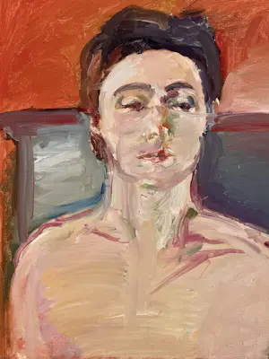 Marcus De Vestele - Prächtiges expressionistisches Porträt auf Leinwand, um 1970 kopen? Bied vanaf 180!