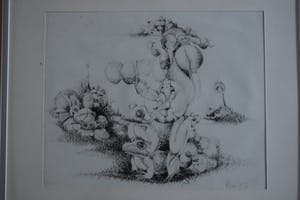 Pim Olivier - litho - Kikkers 2 kopen? Bied vanaf 40!