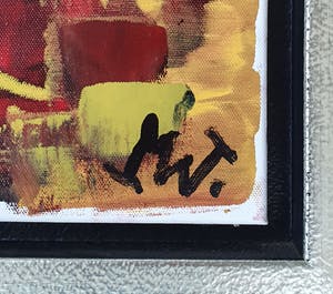 Martin van Wordragen - Wuivende dame in venster - Ingelijst kopen? Bied vanaf 340!