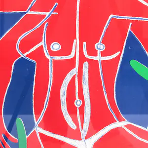 Corneille - Olympic Centennial- grote zeefdruk - 1992 - ingelijst kopen? Bied vanaf 495!