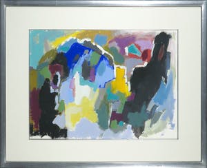 Ferd op de Coul - Gouache, Abstracte compositie - Ingelijst kopen? Bied vanaf 50!
