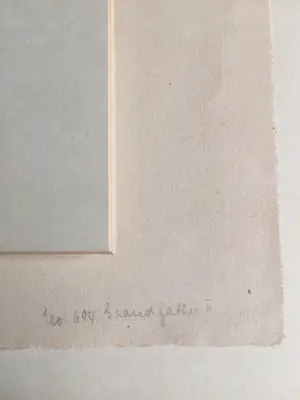 Hermann Struck - Ingelijste ets , Grandfather – 1928 kopen? Bied vanaf 1!
