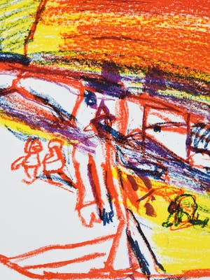 Pieter Defesche - geel en rood omlijnd kopen? Bied vanaf 100!