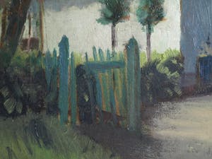 Johan Gerhard Siemer - Olieverf op paneel, “Boerderij” – gesigneerd en ingelijst – ca 1950 kopen? Bied vanaf 50!