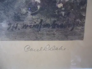 C.L. Dake - Ets, Boerderij aan het water. kopen? Bied vanaf 45!