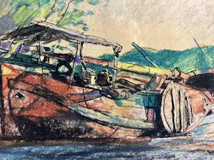 Martin Monnickendam - Tjalk op het water kopen? Bied vanaf 320!