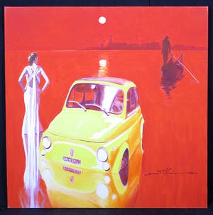 Marco Kooiman - Acryl op Doek, Laguna Rossa(Groot) kopen? Bied vanaf 150!