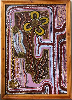 Niet of onleesbaar gesigneerd - Aboriginal Dot Art schilderij kopen? Bied vanaf 1!