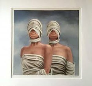 Ans Markus - Tweelingen, prachtig gelijst! kopen? Bied vanaf 170!