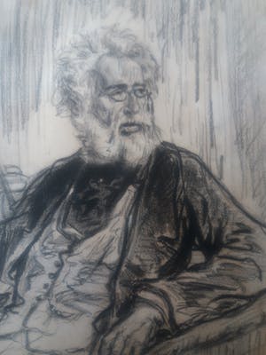 Niet of onleesbaar gesigneerd - Man met Baard met Monogram A.S. kopen? Bied vanaf 1!