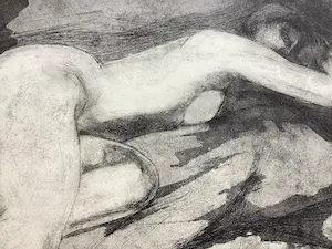 Walter Barten - Vrouwelijk naakt - ets kopen? Bied vanaf 75!