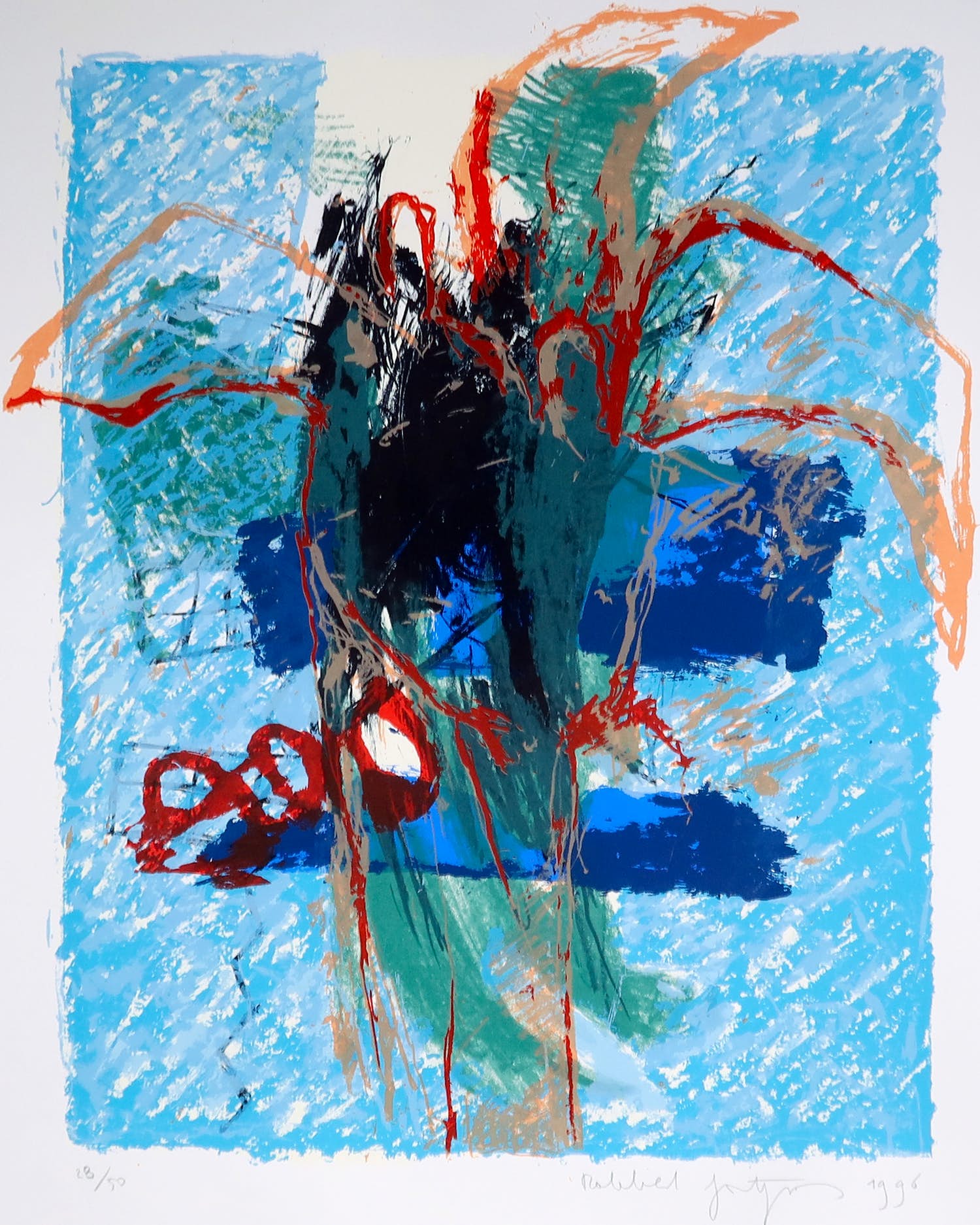 Robbert Fortgens - Zeefdruk, Abstracte compositie kopen? Bied vanaf 1!