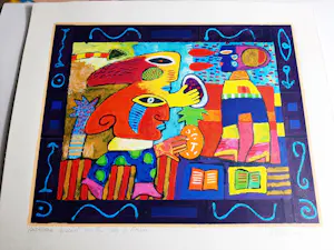 Clemens Briels - Zeefdruk, Hurricane Michel is on his way to Florida kopen? Bied vanaf 100!