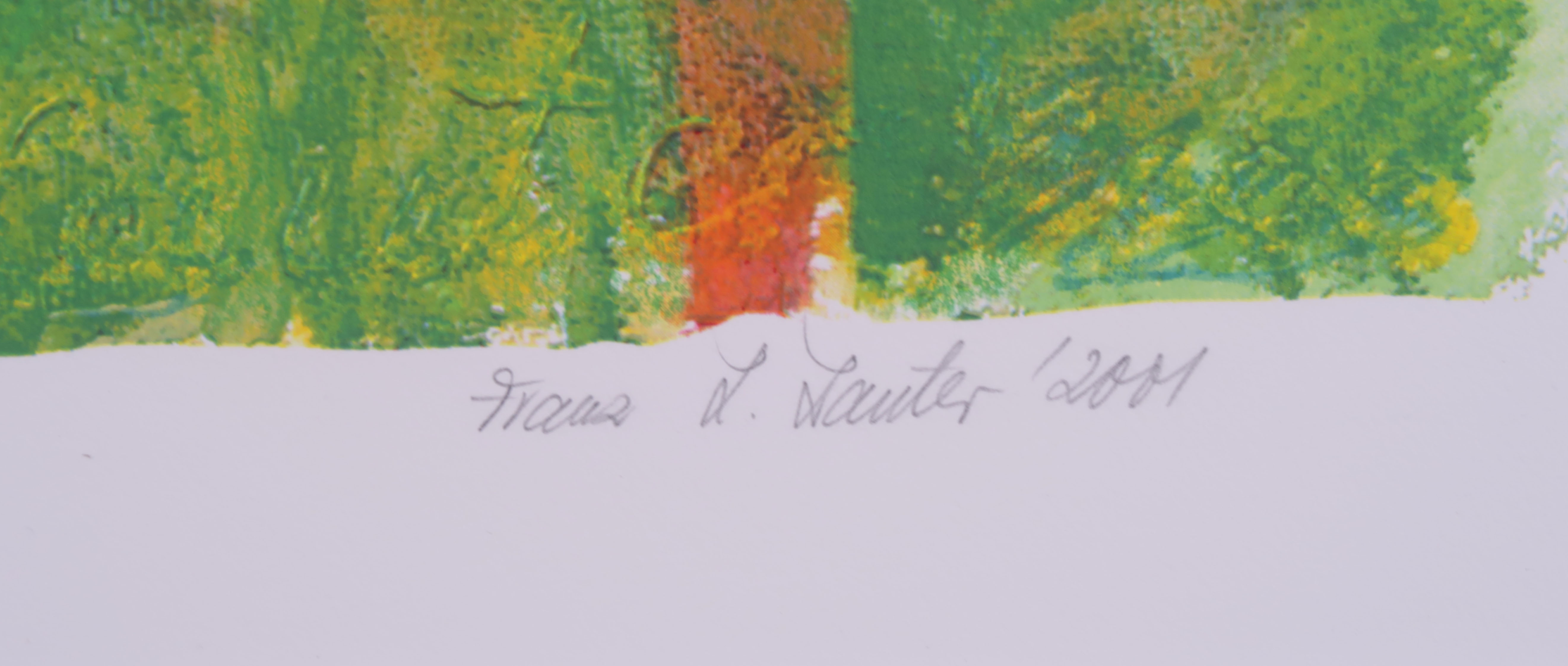 Franz Lauter - Zeefdruk, Tulpenveld kopen? Bied vanaf 45!