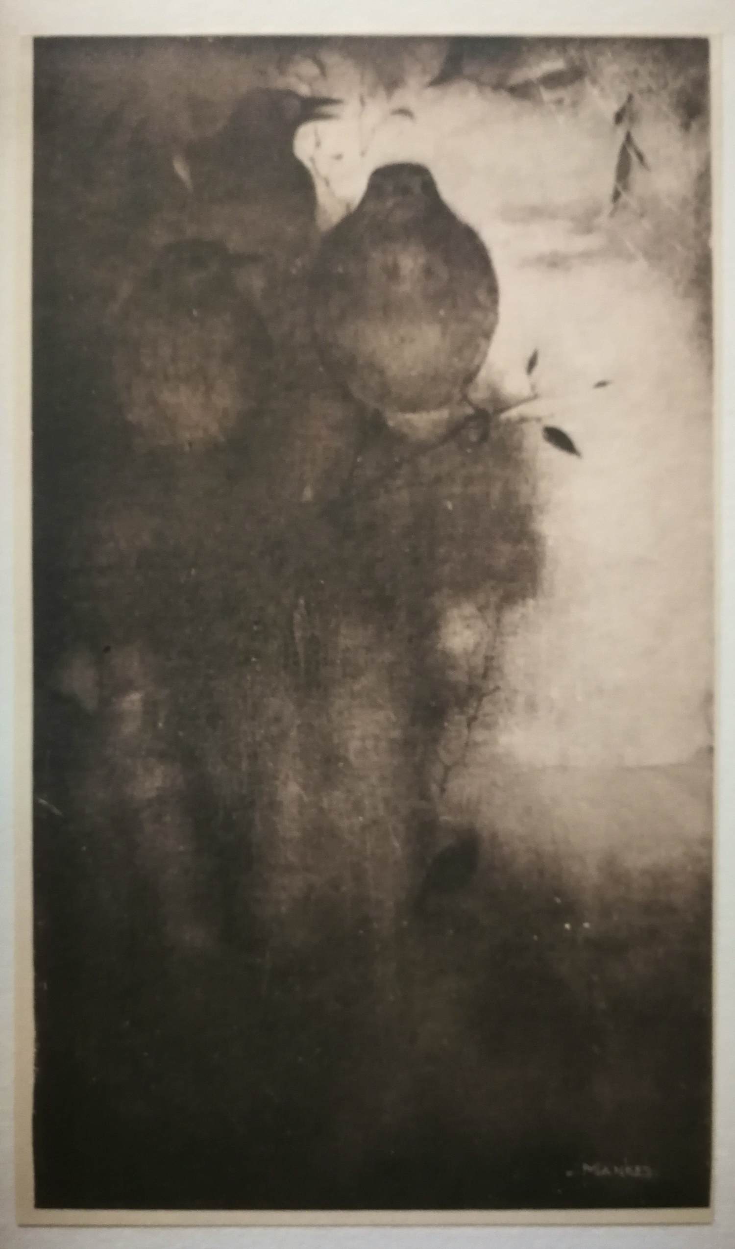 Jan Mankes - Drie lijsters. verkocht voor € 75!