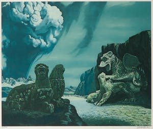 Carel Willink - Litho, De eeuwige schreeuw - Ingelijst kopen? Bied vanaf 400!