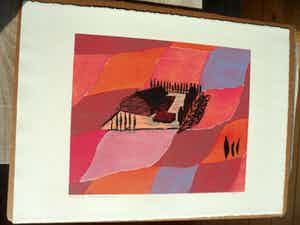 Henriette Boerendans - Houtsnede, 5 februari verkocht voor € 40!