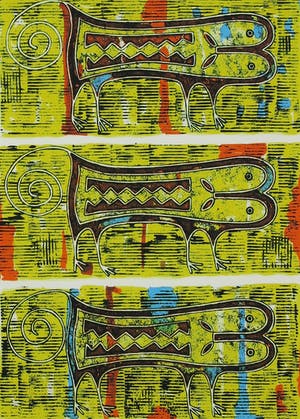 Ans van Dijk - Zeefdruk, Amarillo - Ingelijst kopen? Bied vanaf 20!