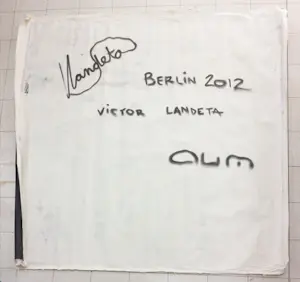 Victor Landeta - Acryl op doek, Portret kopen? Bied vanaf 1!