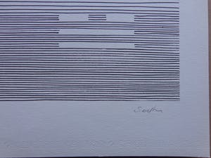 Michel Seuphor - LOT VAN 2 STUKS / GEOMETRIE / ZW-W LITHO / 75x55cm / SIG kopen? Bied vanaf 45!
