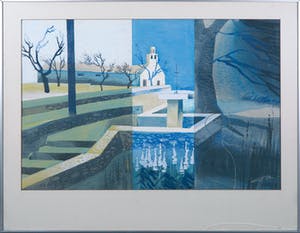 Adrian de Gijzel - Gouache, Pont de la Croix - Ingelijst kopen? Bied vanaf 20!