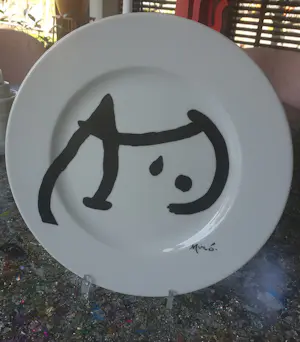 Joan Miro - Obra Original de Joan Miro - 2 porseleinen borden - 2001- Diameters 30 cm kopen? Bied vanaf 80!