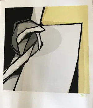 Fon Klement - " Saubane " boardsnede / hoogdruk kopen? Bied vanaf 100!