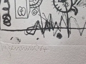 AcheterHan Bennink - in 1964 gemaakte monochrome reliëf ets + aquatint - zeer? Enchérissez de 38!