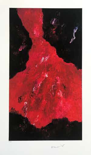 Armando - Giclée - Rode Gestalte - 2017 - Gesigneerd - 8/30 verkocht voor € 115!