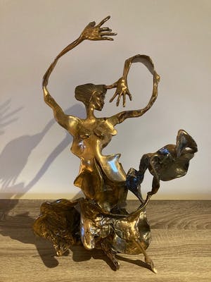 Yves Lohe - Femme au vent - vrouw in de wind kopen? Bied vanaf 625!