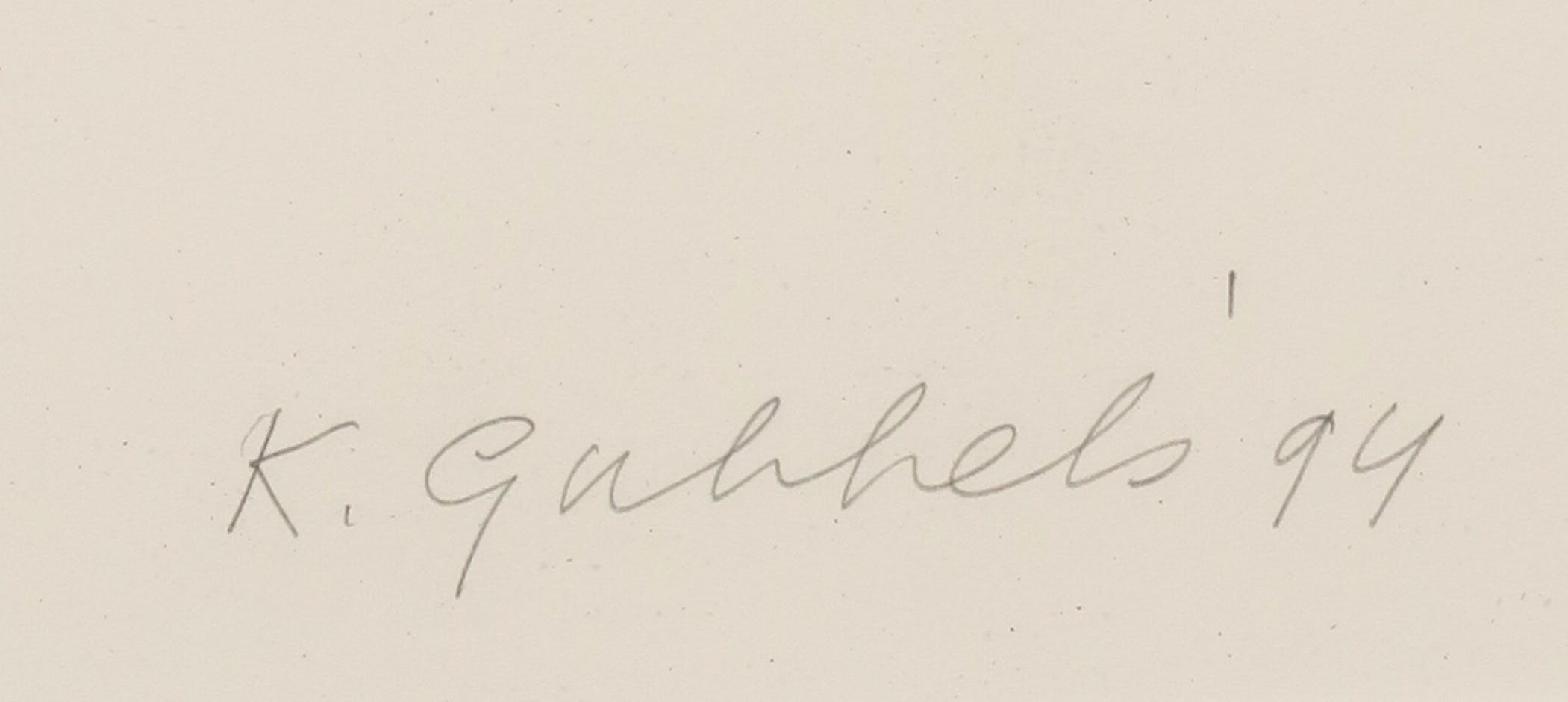 Klaas Gubbels - Litho, Blauwe kan - Ingelijst kopen? Bied vanaf 350!