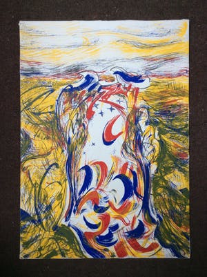 Niet of onleesbaar gesigneerd - Spaans Landschap - lithografie, handgesign. kopen? Bied vanaf 1!