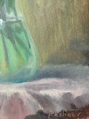 Niet of onleesbaar gesigneerd - vaas met rozen kopen? Bied vanaf 1!