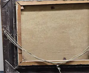 Johannes Antonius Pietersen - Hooiklamp en boer met kippen aan het Water. kopen? Bied vanaf 50!