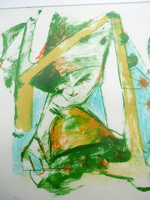 Martin Engelman - Ingelijste litho -1973- kopen? Bied vanaf 1!