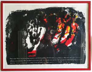 Jef Diederen - Mene Tekel (in fraaie lijst) verkocht voor € 90!