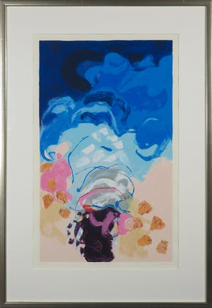 Henk van Vessem - Zeefdruk, De avond - Ingelijst kopen? Bied vanaf 40!