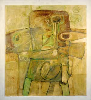 Jack Harden - Gemengde techniek op board, Nachtwandel - Ingelijst (Groot) verkocht voor € 60!