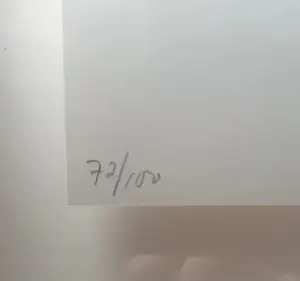 Jan Henderikse - Zero - Blinddruk van centen - 72/100 - 2013 - in fraaie baklijst kopen? Bied vanaf 200!