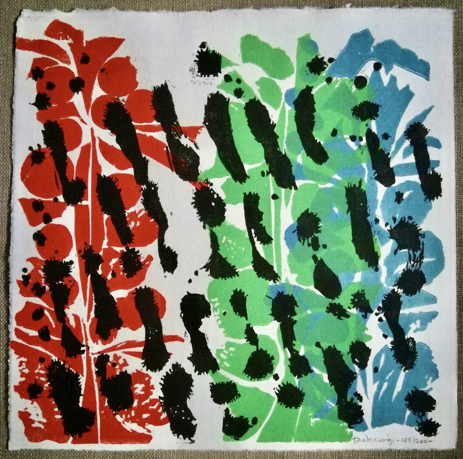 Jef Diederen - Gesigneerde lino kopen? Bied vanaf 25!