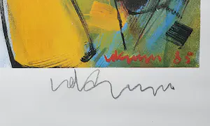 Erik van der Grijn - Abstract III (1985) - Ingelijst kopen? Bied vanaf 55!