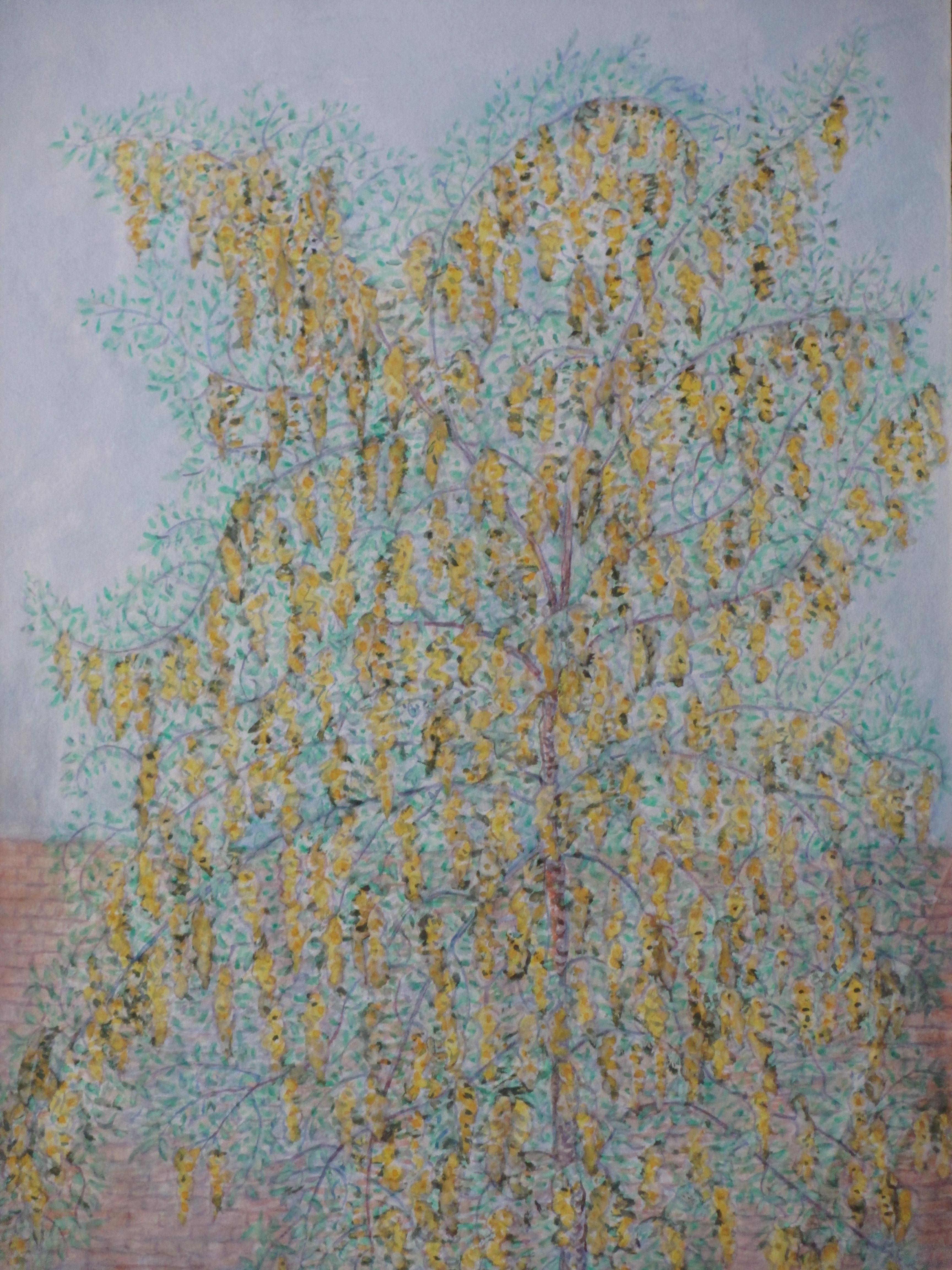 Antoinette van Hoytema - Boom in bloesem - Gemengde techniek kopen? Bied vanaf 40!