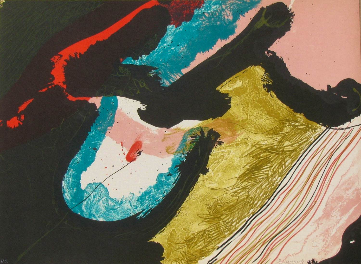 Josep Guinovart - Kompositie, prachtige lithografie verkocht voor € 49!