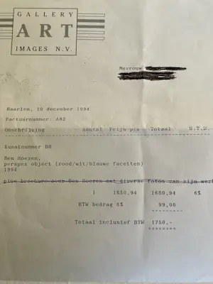 Ben Hoezen - ZONDER TITEL kopen? Bied vanaf 250!