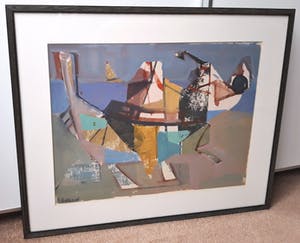 Frans Hollaardt - Scheveningen, gouache (netjes ingelijst) kopen? Bied vanaf 125!