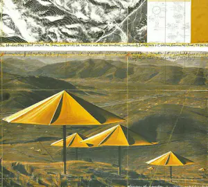 Christo - Kleurenzeefdruk YELLOW UMBRELLA,S uit 1991 kopen? Bied vanaf 55!