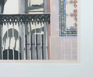 Max Kreijn - Zeefdruk, Lisboa - Ingelijst kopen? Bied vanaf 50!